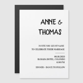 Simple Wedding card