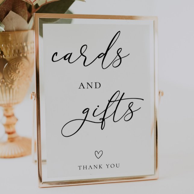 Simple Wedding Cards and Gifts Sign (Creator Uploaded)