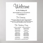 Simple Wedding Ceremony Program Sign<br><div class="desc">Simple Wedding Ceremony Program Sign</div>
