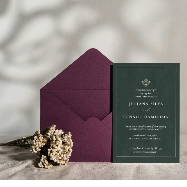 simple wedding,classic monogram wedding,modern mon invitation (Creator Uploaded)