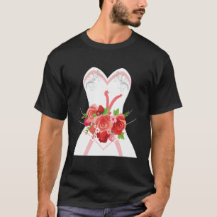 Simple Wedding Dress For Bridal Showers T-Shirt