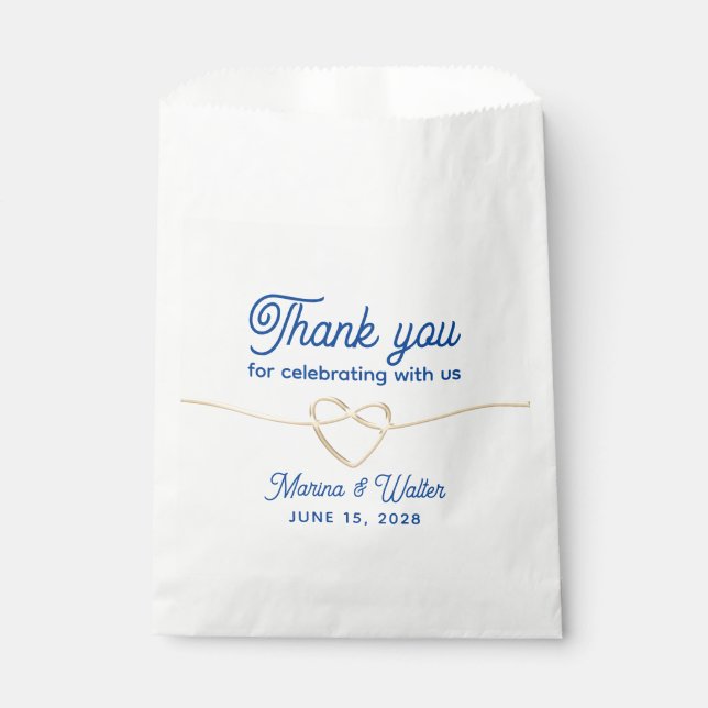 Simple Wedding Favor Bag (Front)