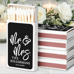 Simple Wedding Favor Matchboxes