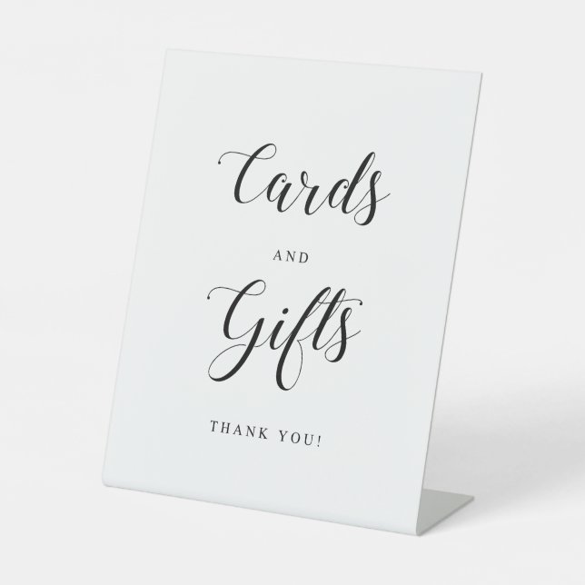 Simple Wedding Gift Table Sign  (Front)