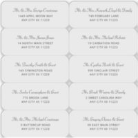 Simple Wedding Guest Address Labels