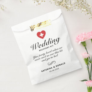 Simple Wedding Hangover Recovery Kit  Favor Bag