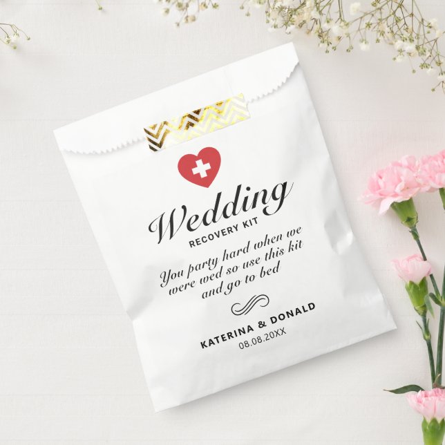 Simple Wedding Hangover Recovery Kit  Favor Bag (Sealed)