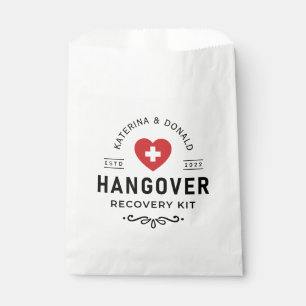 Simple Wedding Hangover Recovery Kit  Favor Bag
