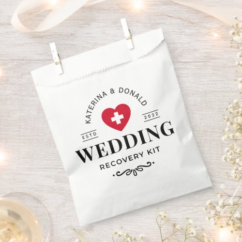 Simple Wedding Hangover Recovery Kit  Favor Bag