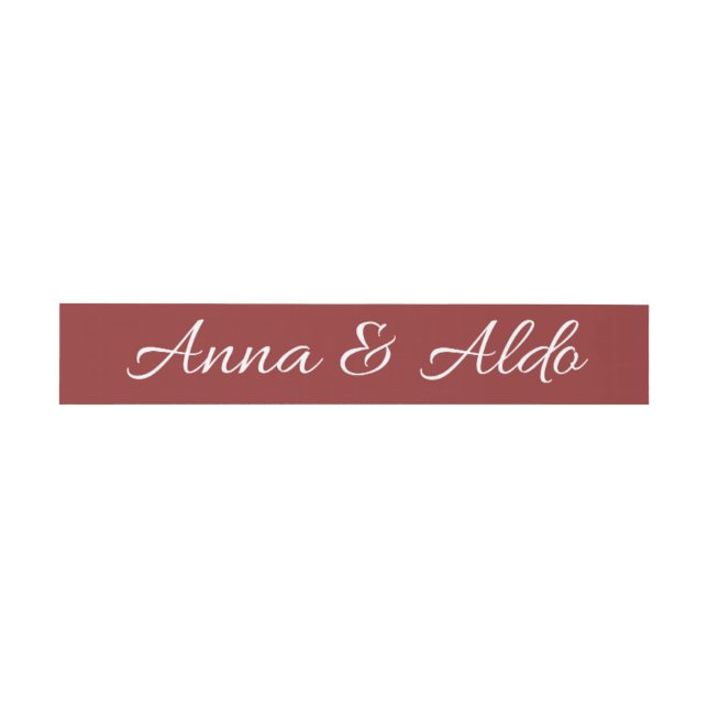 simple wedding invitation belly bands invitation belly band (Flat)