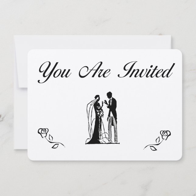 Simple Wedding Invitations (Front)