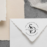 Simple Wedding Monogram Return Address Self-inking Stamp<br><div class="desc">Enhance your wedding correspondence with our Simple Wedding Monogram Return Address Self-Inking Stamp, designed to add a personal and elegant touch to your mailings. This sophisticated stamp features a customizable monogram with the couple's initials and names, making it an ideal wedding gift for the couple. Perfectly suited for a black...</div>