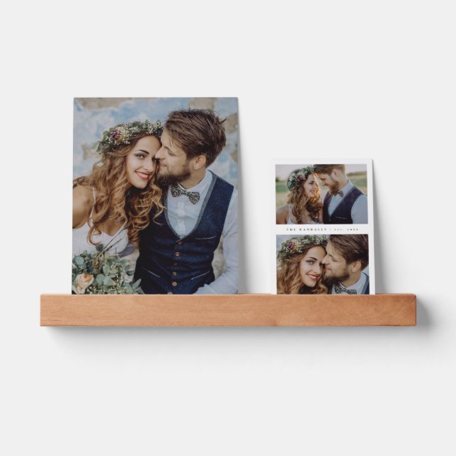 Simple Wedding Photo Gallery Picture Ledge (Front)