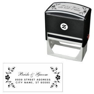 Simple Wedding Return Address Self-inking Stamp