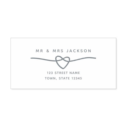 Simple Wedding Return Address Self_inking Stamp