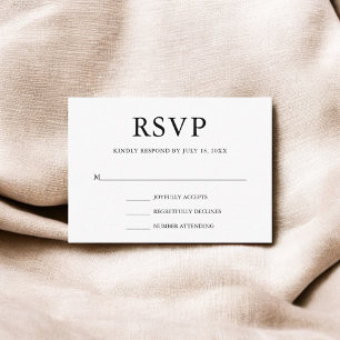 Simple Wedding RSVP Enclosure Card