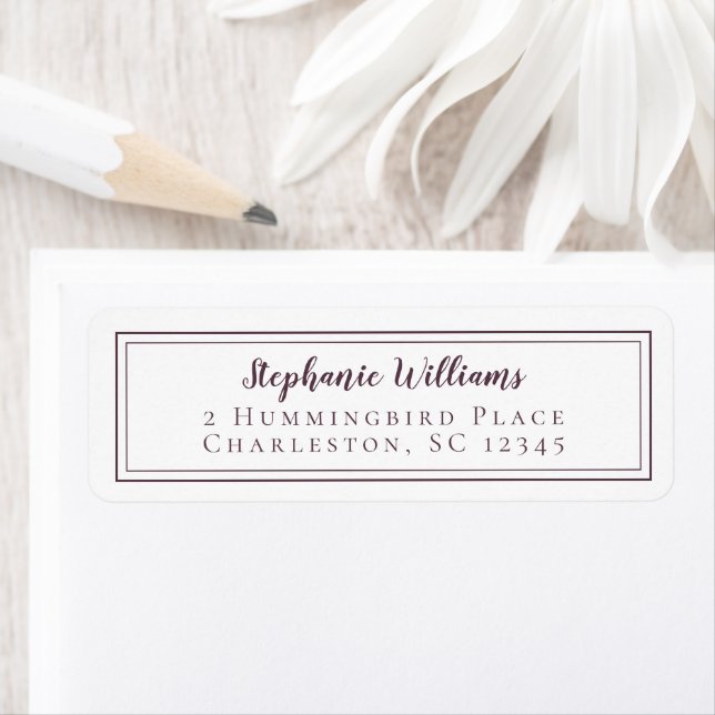 Simple Wedding RSVP Purple White Label (Insitu)