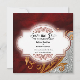 Simple Wedding Save The Date Card