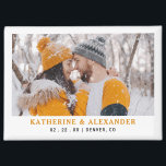 Simple Wedding Save The Date Modern Minimal Photo Magnet<br><div class="desc">Simple Wedding Save The Date Modern Minimal Photo magnet</div>