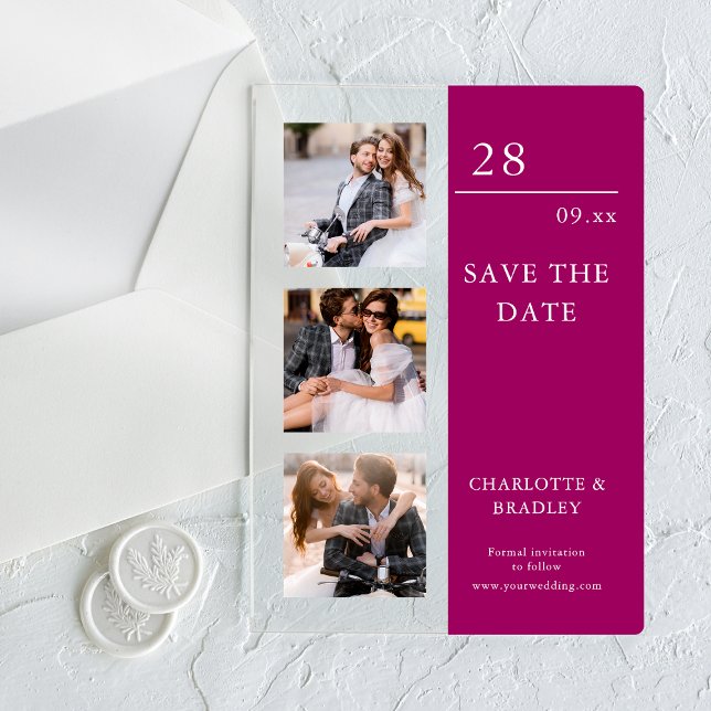 Simple Wedding Save The Date Photo Picture (Creator Uploaded)