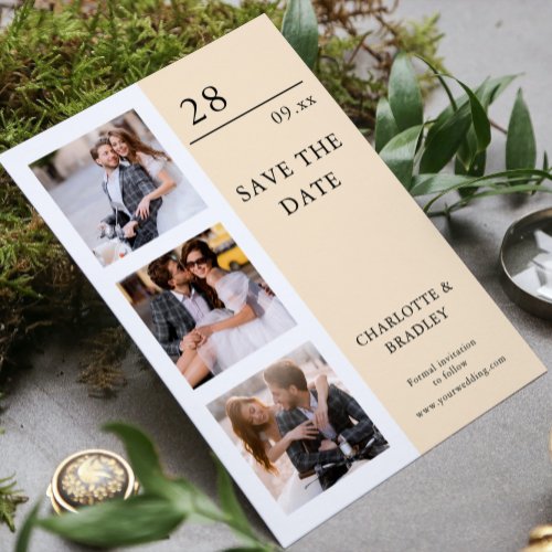 Simple Wedding Save The Date Photo Picture