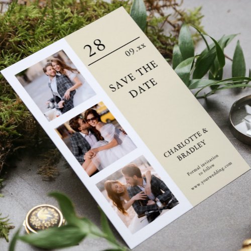 Simple Wedding Save The Date Photo Picture