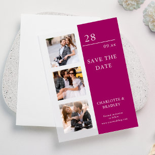 Simple Wedding Save The Date Photo Picture Vellum Invitations