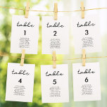 Simple wedding seating chart cards<br><div class="desc">A very simple and elegant typography that will suit your chic wedding! Fully customizable colors.</div>