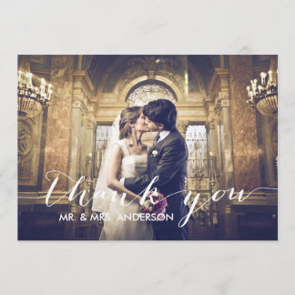 Simple Wedding Thank You Card
