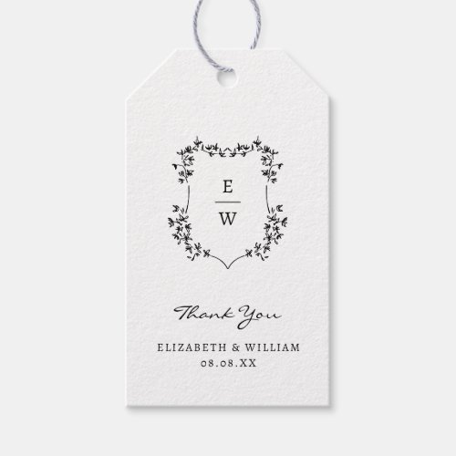 Simple Wedding Thank You Gift Tags