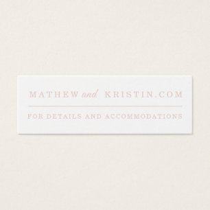 Simple Wedding Website Cards