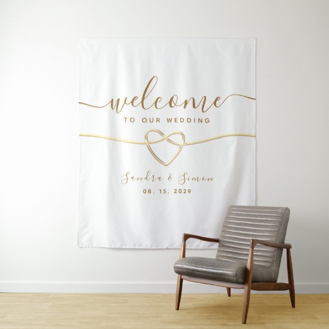 Simple Wedding Welcome Backdrop  (In Situ)