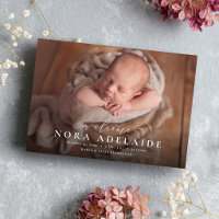 Simple welcome script photo birth