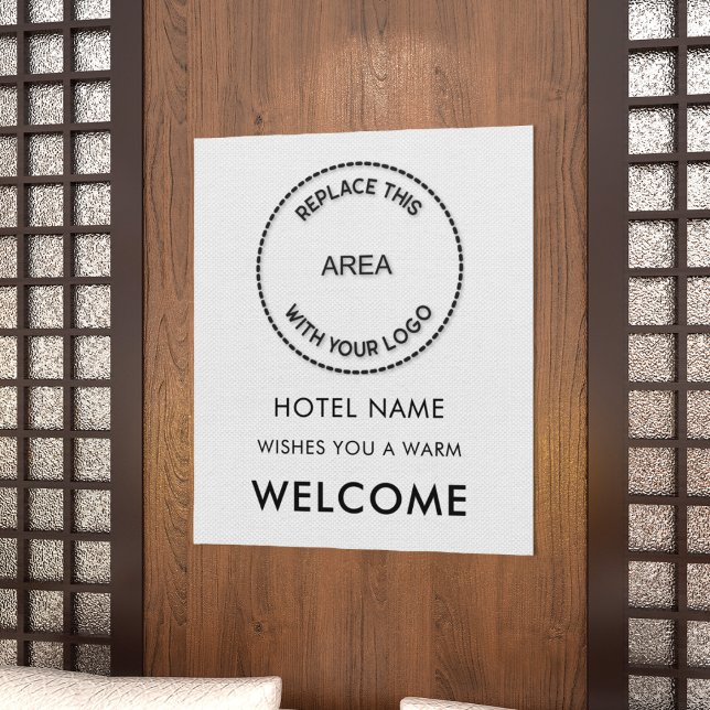 Simple Welcome To Hotel Name Logo Any Color  Poster (Creator Uploaded)