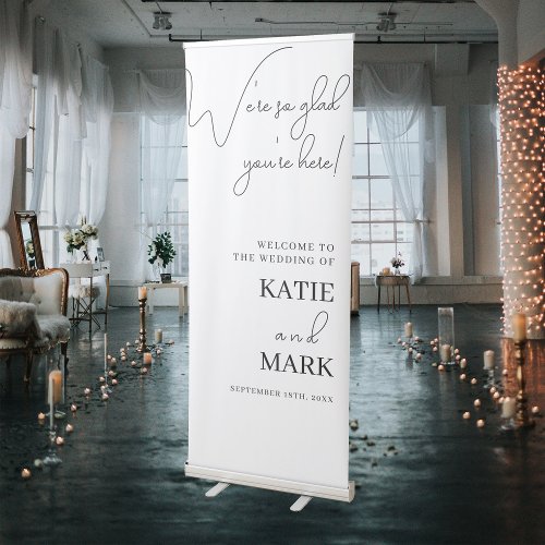 Simple Welcome To Our Wedding Sign Banner