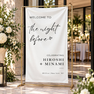 Simple Welcome To The Night Before Banner