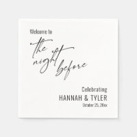 Simple Welcome to The Night Before Black & White