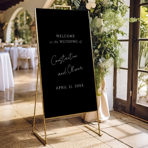 Simple Welcome Wedding Event Sign Minimal Decor 