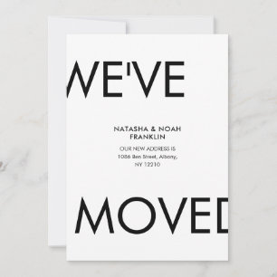 Simple We've Moved New Address Announcement