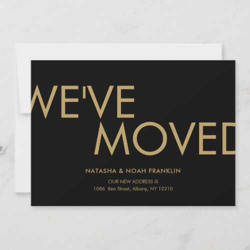 Simple Weve Moved New Address Announcement