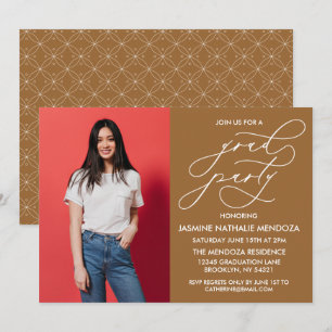 SIMPLE WHIMSICAL CALLIGRAPHY GRADUATION INVITATION