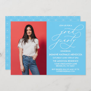 SIMPLE WHIMSICAL CALLIGRAPHY GRADUATION INVITATION
