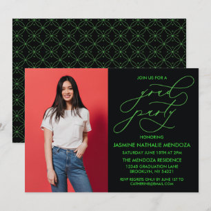 SIMPLE WHIMSICAL CALLIGRAPHY GRADUATION INVITATION