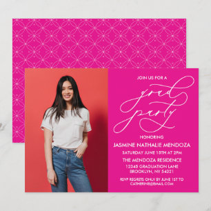 SIMPLE WHIMSICAL CALLIGRAPHY GRADUATION INVITATION