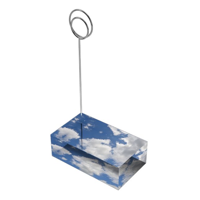 Simple Whimsical Cloud Table Card Holder (Corner)