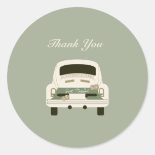 Simple Whimsical & Fun Sticker for Thank You Cards