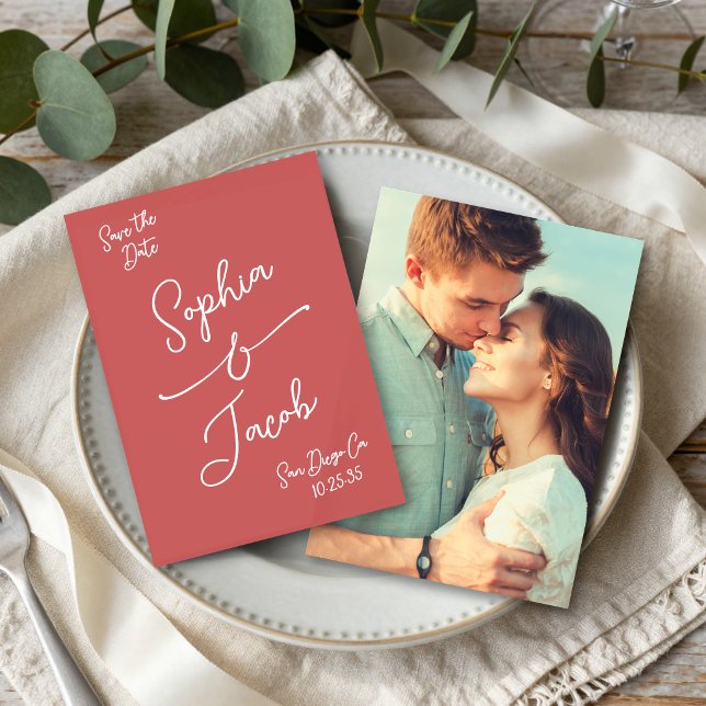 Simple Whimsical Hand Drawn Save the Date Photo (Creator Uploaded)