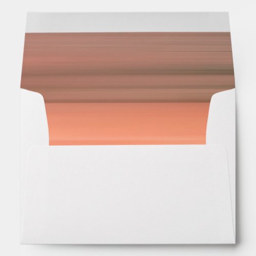 Simple White and Blush Wedding Envelope