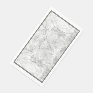 Simple White and Grey Marble | Paper Guest Towels