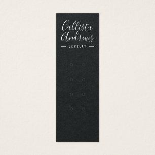 Simple White Black Multiple Earring Display Card